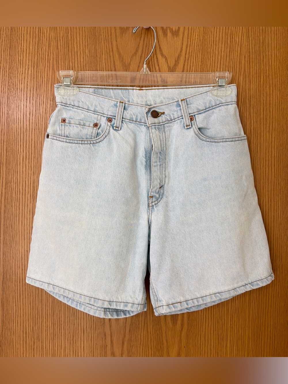 Vintage 90s Levi’s 505 Denim Shorts Women’s Juniors Size 9 USA Made Light Wash